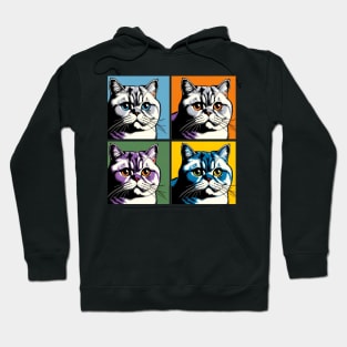 British Shorthair Pop Art- Cat Lovers Hoodie